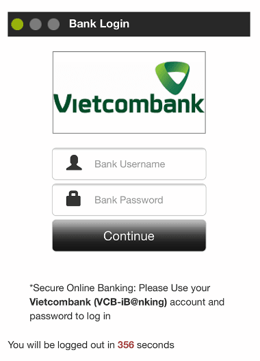 Cổng nạp Vietcombank vào nhà cái W88 chơi banh